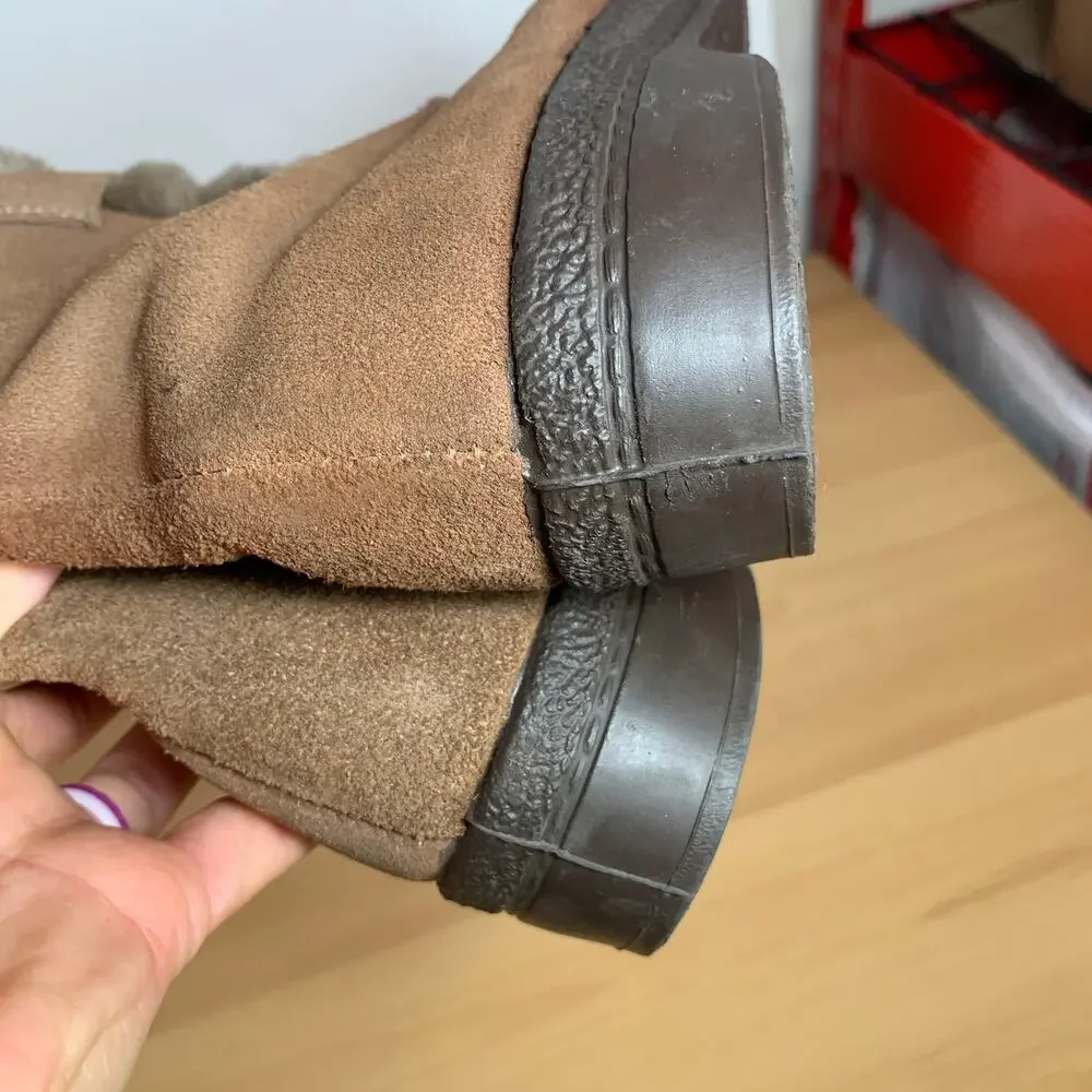 Yodelers Women's Brown Genuine Leather Boots Size 7
